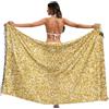 RPLIFE Copricostume da bagno viola rosso giallo glitterato, copertura per gonna da piscina, sarong da spiaggia da donna, costume da bagno lungo sarong