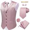 YourTies Gilet da uomo con cravatta, in seta, motivo cachemire, con tasca | Collo a scialle, vestibilità aderente, gilet, cravatta, fazzoletto, gemelli, fermacravatta, spilla da bavero