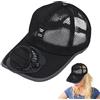 Generico Cappello A Ventaglio Ad Energia Solare, Berretto Da Baseball Con Ventola Solare, Cappello Da Spiaggia Ad Energia Solare Traspirante, Berretto Di Protezione Solare Per Uomini E Donne, Cappello Da Pesca