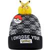 Pokémon Berretto Bambino 5-12 Anni Cappello Beanie, Pikachu Caldo Cappello Invernale per Scuola e Viaggi, Regalo Ragazzo