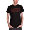 Elbenwald Upside Uomini Giù T-Shirt Stranger Things Appassionati Nero di Cotone - L