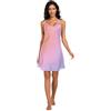 RPLIFE Camicie da notte da donna, sottoveste in raso, senza maniche, da donna, taglia S