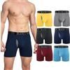 IGOLUMON Boxer Calzoncini Uomo in Rayon di bambù Multipacco 6 Pezzi Trunks Calzoncini Uomo Traspiranti con Fly Aperto Mutande Uomo Assorbenti umidità