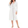 Wikoan Vestaglia Invernale da Donna a Nido D'ape | Vestaglia Lunga e Calda per I'autunno-Inverno-Comodi Sleepwear da Casa