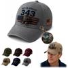 Generic Never Forget 343 - Cappello da pompiere 9/11 con portachiavi a moneta | 9/11 Tribute, include portachiavi, set commemorativo, cappello da pompiere