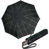 Knirps ombrello T.200 Medium Duomatic Check Hunter #2 verde