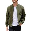 QUNERY Giacca Mezza Stagione Uomo Bomber Jacket in pelle scamosciata | Giacche bomber da uomo, Giacca da Aviatore, Leggera Casual Varsity Giacca Vintage Giacca Sportiva, Blouson