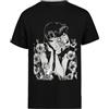 Jinbetee Tomie Junji Ito Arte Unica T-Shirt Manica Corta da Uomo Nera