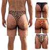 HYPYXUS Costume da Bagno scherzoso The Cheeky Commando | pantaloncini da mare con stampa 3D realistica (gambe pelose e finto slip leopardato) - Idea regalo divertente