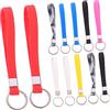 BESTYASH 12pezzi Portachiavi in Silicone Braccialetto Fasce Da Polso Per Donna Braccialetto Portachiavi Decorativo Ciondolo Chiave Liscio e Resistente