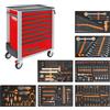 BETA UTENSILI Carrello portautensili 8 cassetti Beta BW2400S 8/E-L-R + 398 attrezzi, rosso