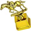 HEMOTON Premio Cavallo Oro 5,7 Pollici per Competizioni e Cerimonie | Dinamico, Base Stabile in Plastica, Finitura , per Premiazioni