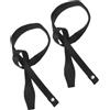 POPETPOP 2 Pezzi Cinturino da Polso per Bastoncini da Trekking Regolabile e | Nylon Nero, Comfort Stabile e Resistente All'usura, per Escursioni e Sport Invernali