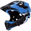 Lixada Casco Integrale per Bambini 13 Prese D'aria 52-56 Cm | Girevole Regolabile, Visiera Removibile, Imbottitura Interna Removibile e Lavabile, Sgancio Rapido, Casco Mentoniera