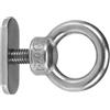 USHOBE Gancio di Sollevamento per Kayak in Acciaio Inossidabile, Argento | Accessori Kayak per Guide, Facile da Allentare e Spostare, senza Fori Permanenti, Compatibile Molti Sistemi