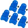 USHOBE 5 Set Tappo per Tubo Blu, Ricambio Pratico in Plastica per Fissaggio | Set Sostitutivo per Recinzione e Collegamento, Pezzi Pratici e Sostituibili, Colore Blu