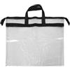 ifundom Borsa Portaoggetti Trasparente in Tpu, 50x40x0,5cm, Grande Capacità, Cerniera, per Oggetti e Asciugamani, per Piscina e Eventi Sportivi