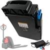 ZXLLAFT 48 V 10 Ah Batteria Sollevatore telescopico per F520 | 15 Ah Batteria transpallet elettrico per EPT20-EZ Batterie al litio Batterie LiFePO4 con caricabatterie, CAN, maniglia