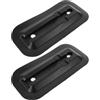 DEARMAMY 2 Pezzi Base Pinna Coda per Paddleboard e Surf, Inserto PVC Nero | Supporto Pinna Staccabile, per Tavole e Longboard, Inserimento Rapido, Controllo