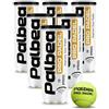 Palbea PRO PADEL - Palline Padel Approvate FIP - 1 Cartone x 6/12/24 Tubi. | Palle Padel con Feltro ad Alta Visibilità Qualità Premium. Ideali per Allenamenti e Tornei. Pressurizzate Durature e Veloci