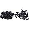GATHINESS Tappi Terminali Cavo Bici Nero 4mm e 5mm, 200 Pezzi per Freni | Plastica, Ricambio in Grande Quantità, per Manutenzione Bici, Taglio Pulito delle Estremità, Officine e Meccanici