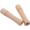TOYANDONA 2 Pezzi Maniglie in Legno per Corda da Salto, Impugnature | Impugnature Arcuate, Finitura Liscia e Venatura Naturale, Montaggio Facile, per Allenamento in Casa e Studio