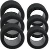 TOYANDONA 6 Pezzi Copertura per Pompa Bici Nera in Spugna, Accessorio Pratico | Portatile e Lavabile, Protezione Antivento, per Gonfiatore Bici e Accessori Ciclo