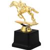 IMUSINICE Plastica Coppa Equestre Dorata con Base Rinforzata | Premio per Squadra e Presentazione del Club, Figurina e Sezione Incisione, Finitura Raffinata