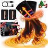 Multper Calze Riscaldate a Batteria per Uomo e Donna, 2×5000mAh Calze Termiche Ricaricabili, 3 Livelli di Calore, Calzini Termici Lavabili, Scaldapiedi Elettrico per Sport, Sci, Campeggio