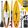 ALLPICK Stand Up Paddling Board gonfiabile, set di tavola SUP, 200 kg | Supporto universale per fotocamera, accessori completi, pagaia regolabile, principianti, avanzati