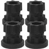 TOYANDONA 4 Pezzi Base di Montaggio Rapido per Kayak in Plastica Nero | Connessione Sicura, Resistente a Usura Urti e Intemperie, Adatta a Canoa e Supporto Asta