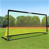 FORZA Porta da Calcio Pieghevole Quadrata [6 Misure] | Porta da Allenamento Portatile con Borsa e Picchetti | Montaggio in 5 Secondi | Singola o Coppia (3.7m x 1.8m, Singolo)