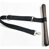 Infinity & Breathe Supporto da parete per cavalletto, supporto portatile a T | Adatto per selle occidentali e inglesi, robusto supporto per barra a T, 25,5 x 2,5 x 100 cm, nero