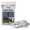 AMTRA GHIAIA NOA, ghiaia naturale dell'acquario, pavimento decorativo, grani grossolani bianchi dimensioni 4-8 mm, formato 2kg