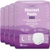 by Amazon Healthcare by Amazon Slip Assorbenti Donna L Plus- 40 pezzi (4 confezioni da 10), Bianco (Precedentemente un marchio Amazon Basic Care, stesso prodotto) - La confezione può variare