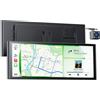 Avaett Schermo wireless 9,26″ CarPlay per Apple CarPlay & Android Auto, Tablet per Auto Portatile con Telecamera Posteriore, Mirror Link, OTA, Bluetooth 5.0, Navigazione GPS, Plug & Play, Controllo