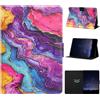 LSPCASA Custodia per tablet Lenovo Tab One 8,7 pollici 2025 TB305FU | Custodia a portafoglio in pelle PU con funzione leggio, scomparti per carte di credito, per Lenovo Tab One da 8,7