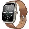 Black Shark GT3 Smartwatch Uomo, 1.96" Orologio Smartwatch Chiamata Bluetooth SpO2 frequenza cardiaca Monitor 100+ modalità sportive Impermeabile IP68 Inseguitore di attività per Android iOS (Argento)