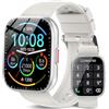 Ddidbi Smartwatch Uomo Donna, 1.85 Orologio Smart Watch con Chiamate, Bianco | Effettua/Risposta Chiamate, 112 Modalità Sportive, Cardiofrequenzimetro, Monitor del Sonno, IP68, per Android iOS