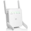 Okaywork Amplificatore Wi-Fi, ripetitore Wi-Fi, ripetitore WiFi, 1200 Mbps, doppia banda con 4 antenne, per casa, ufficio e appartamento in affitto
