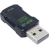 Huba USB WiFi 6 Bluetooth 5.4 Combo Adapter AX900Mbps Dual Band 2.4G 5GHz per PC Laptop Desktop Windows