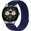 GIOPUEY Cinturini Compatibile con Huawei Watch Buds, Nylon Traspirante Sport Loop Cinturino in Morbido Nylon Intrecciato Strap Band - Darkblue