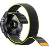 NotoCity Cinturino a strappo compatibile con Instinct 3-45mm,22mm,Nero e Verde | Durevole, materiale in nylon, traspirante, comodo da indossare, facile da regolare nella taglia