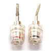 KUOQIY 2 Pezzi Connettori a Banana da 4mm Femmina a Terminali Intrecciati da 2mm, Connettori a Banana Flex Pin, per Sistemi Audio di Amplificatori e Altoparlanti