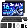 NIDUBIO Tablet Android 11 Pollici, Tablet 11 Inch Android 16, Kit Completo, 36GB+128GB (1TB Espandibile), Batteria 7800mAh, Gemini AI, WiFi Dual Band, BT5.4, Tablet Android per Studio Lavoro Intrattenimento