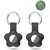 daunke Confezione da 2 custodie in silicone per Motorola Moto Tag Anti-perdita Tracker, per collari di gatti e animali domestici (adatte per zaino, bagagli, bambini, chiavi), antigraffio, nero