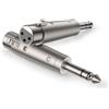 SOUNDFAM Adattatore 6,35mm TRS Maschio a XLR Femmina 3 Pin | 2 Pezzi, Audio Bilanciato per Microfono e Mixer