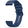 Mugust Cinturino per Orologi da 20mm 22mm Gomma, Cinturini di Ricambio in Silicone con Rilascio Rapido, Impermeabile Cinturini in Morbida con Fibbia in Metallo per Uomo e Donna, Nero