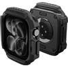 Spigen Cover Rugged Armor per Apple Watch 12 46mm | Custodia TPU resistente con design in fibra di carbonio, bordi rialzati e ritagli precisi per il modello 2026 - Nero Opaco