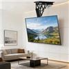 Azjopy Staffa TV Soffitto Motorizzata 32-70 Pollici, 45 kg, 0-85° (32-70 Pollici) | Supporto TV Soffitto Motorizzato con telecomando wireless e comando cablato, Struttura robusta in acciaio, motore silenzioso